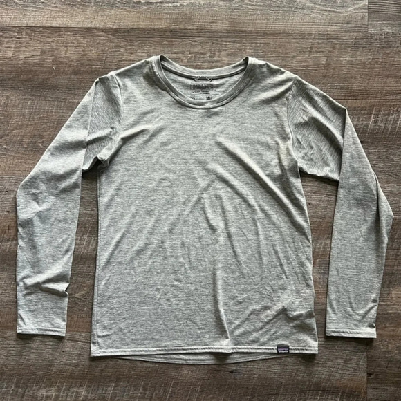 Patagonia Capilene Base Layer longsleeve shirt gray M Athleisure Minimalist - Picture 5 of 6